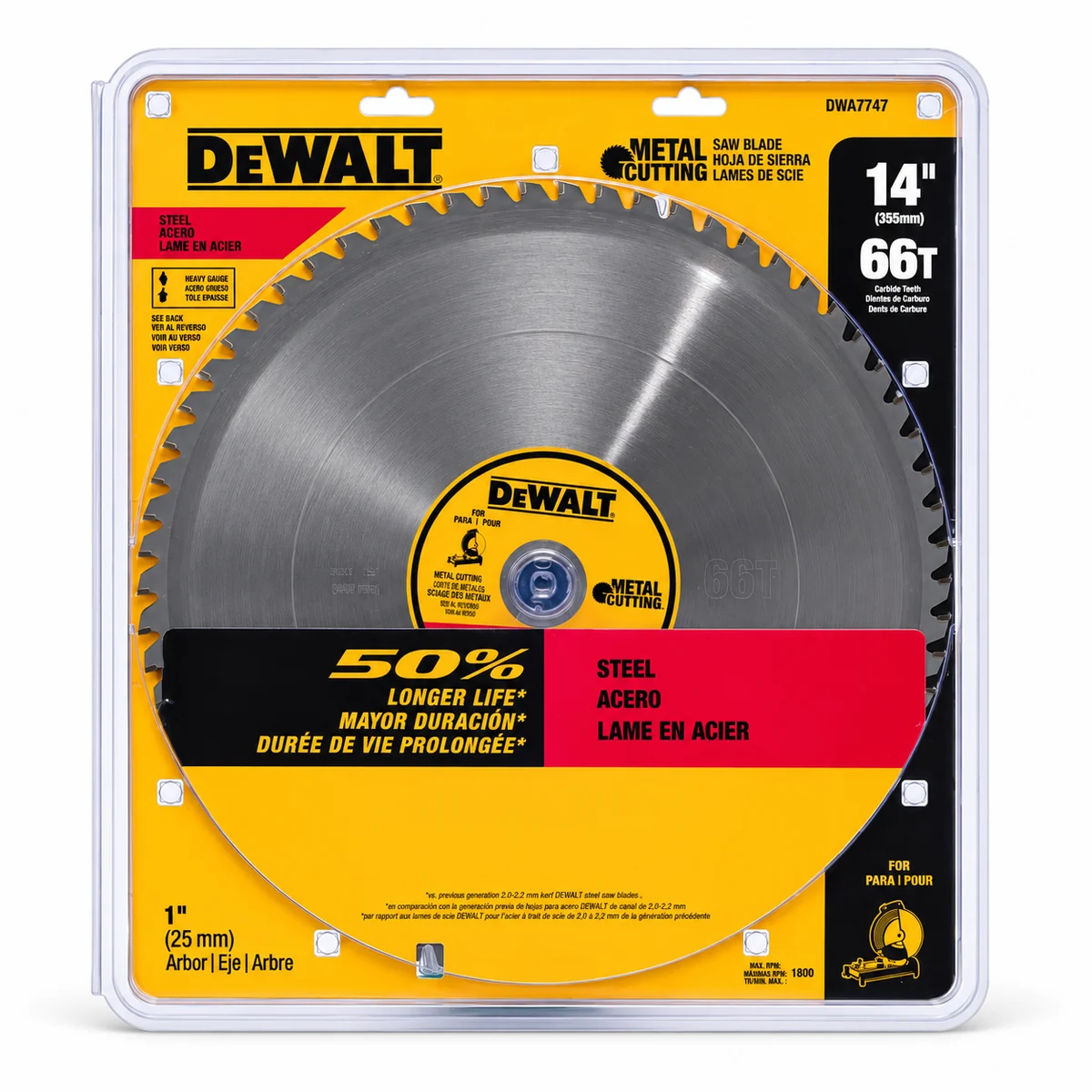 DW DISCO P/CORTE METAL 14 SIERRA 66DNTS