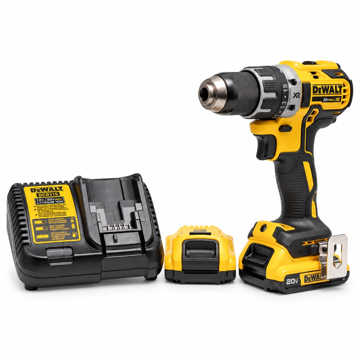 Kit de taladro atornillador DEWALT XR 20V