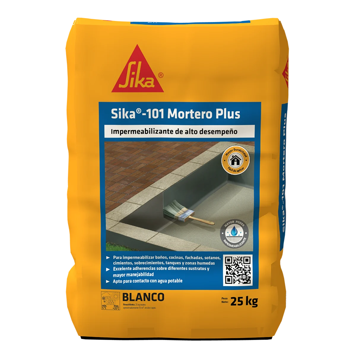 SIKA 101 MORTERO BLANCO 25KG