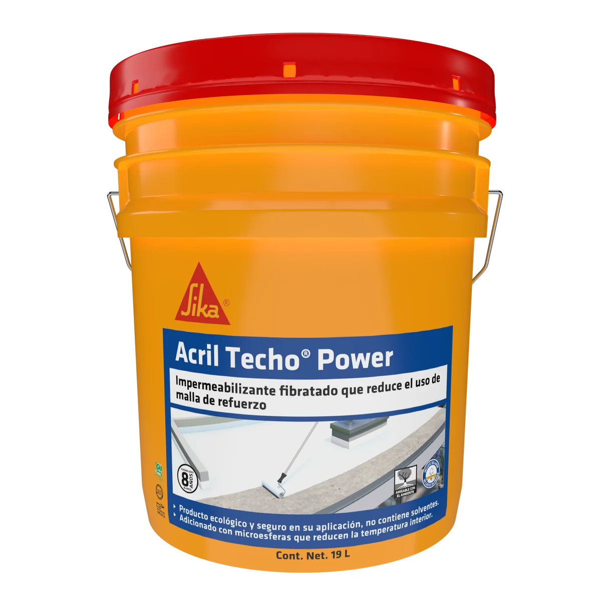 SIKA ACRIL TECHO 8 AÑOS BLANCO 23.37 KG
