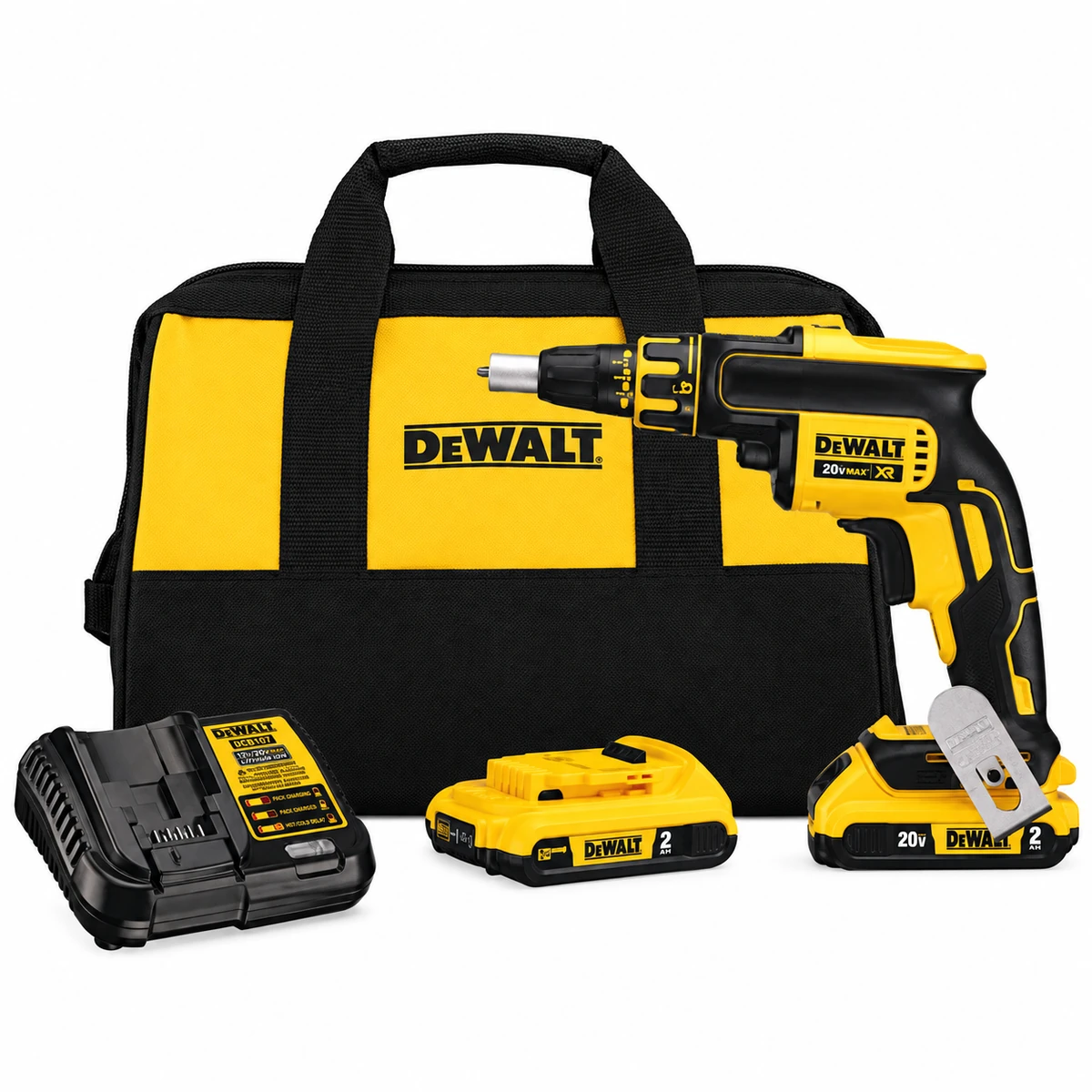 ATORNILLADORA P/ SHEETROCK DEWALT INALAMBRICA 20V (KIT 2 BATERIAS)