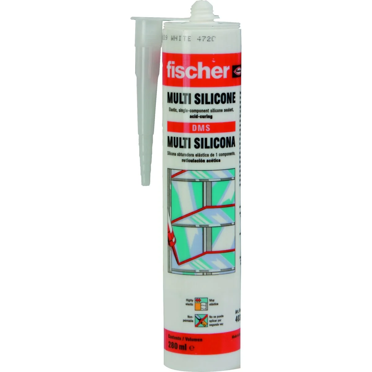 Multi-silicona Standard DMS blanca · 280 ml