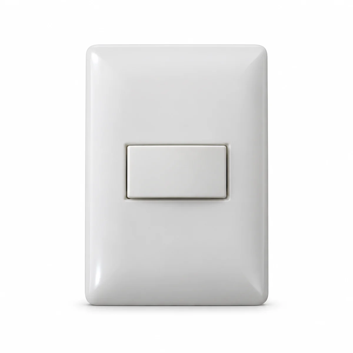 Interruptor sencillo blanco