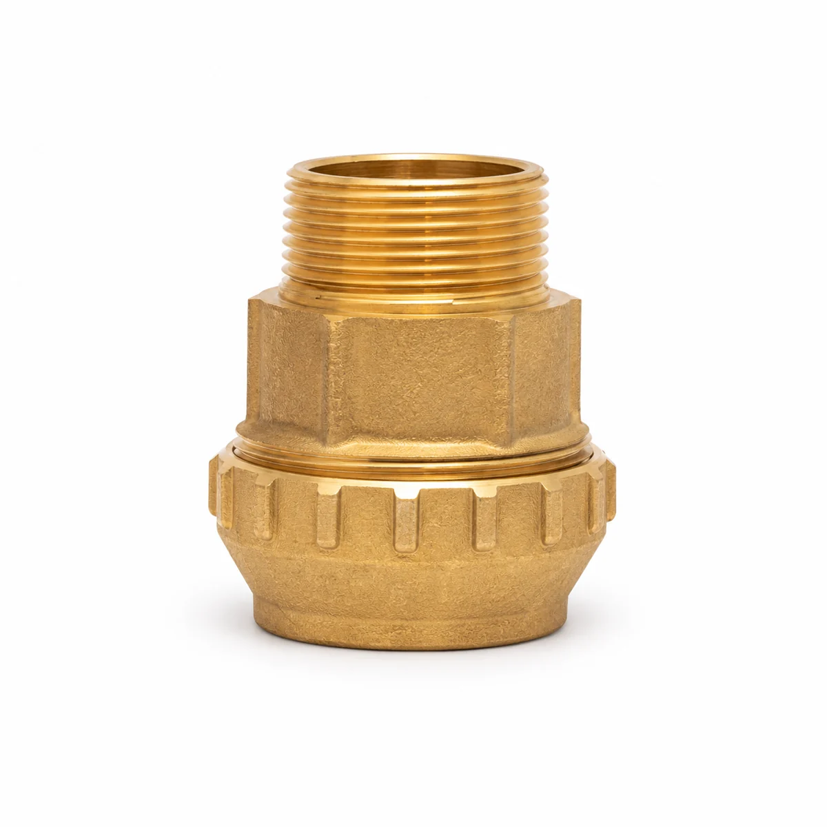 Adaptador macho PEX de compresión