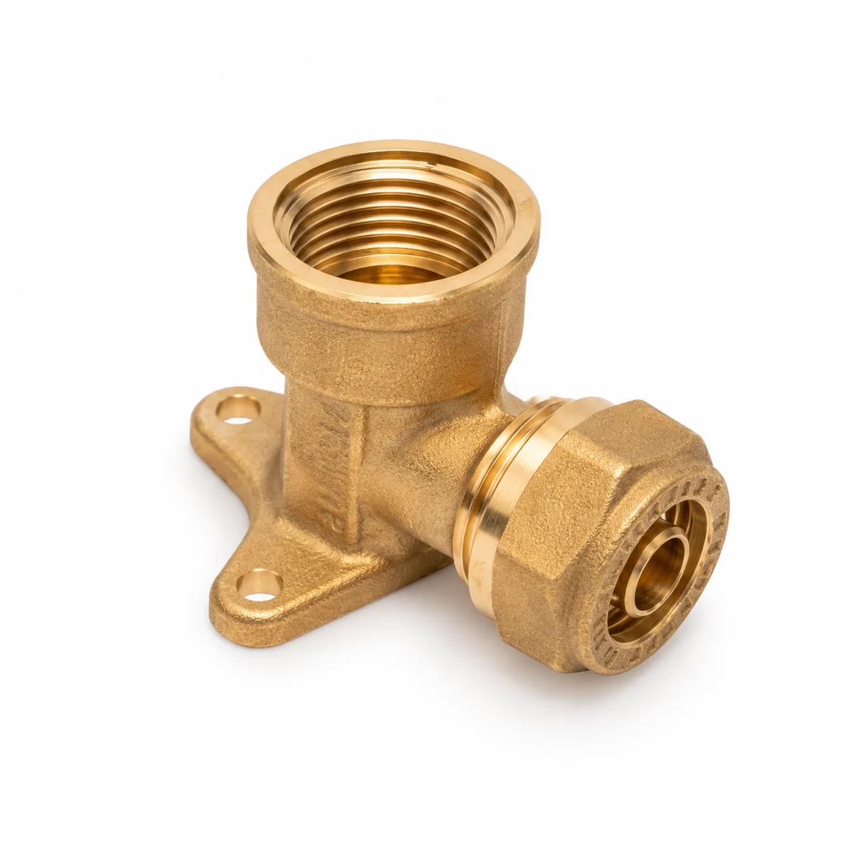 Codo PEX hembra con base