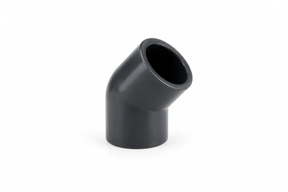 Codo liso 45° PVC SCH 80