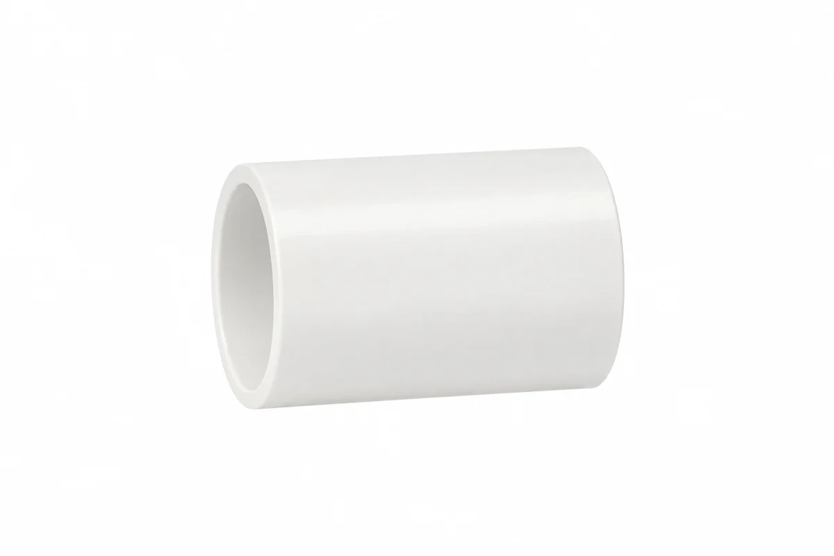 Unión lisa PVC blanco