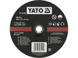 METAL CUTTING DISC 230X3.2X22 MM, DEPRESSED CENTRE